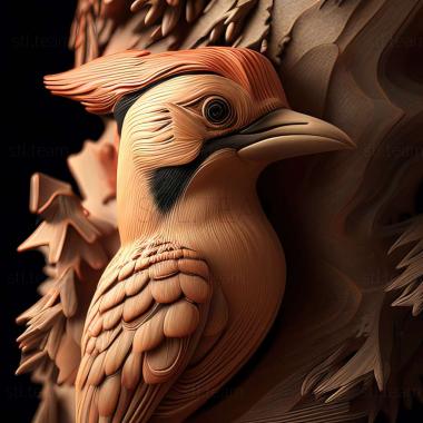 3D model woodpecker (STL)